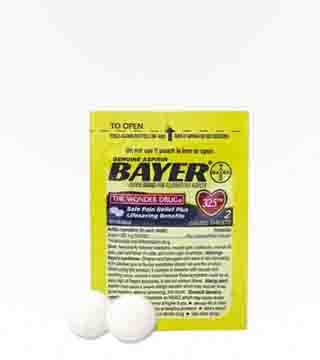Bayer 325 mg Aspirin 2 Pack