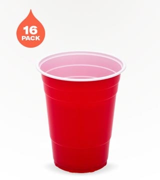 Basic Home 16 oz Red Plastic Cups 16 Pack