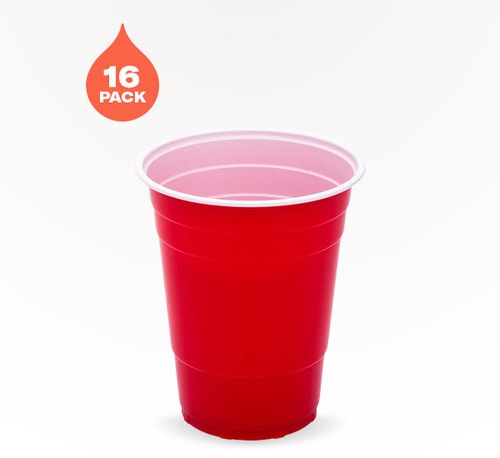 Basic Home 16 oz Red Plastic Cups 16 Pack