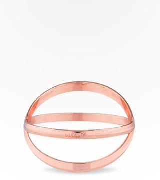 Blush Rose Gold Criss Cross Bracelet Bottle Opener Single