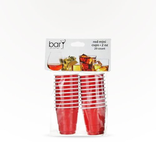 BarY3 2 oz Red Mini Cup 20 Pack