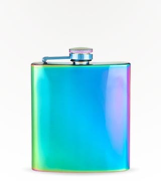 Blush Mirage Iridescent Stainless Steel Flask 6 oz