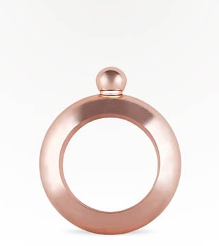 Blush Metallic Pink Bracelet 4 oz Flask Single