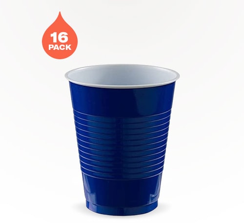 Cool Party Cups 16 oz Blue Plastic Cups 16 Pack