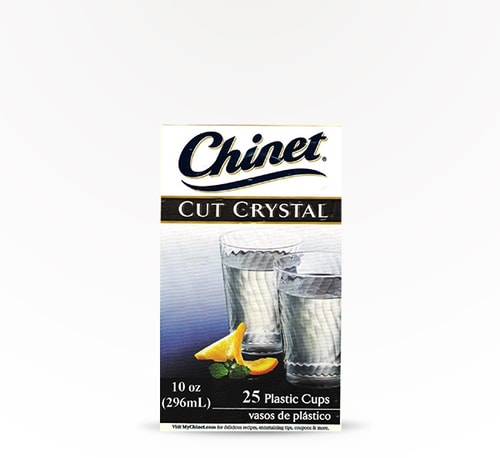 Chinet 10 oz Crystal Cut Cups 25 Pack