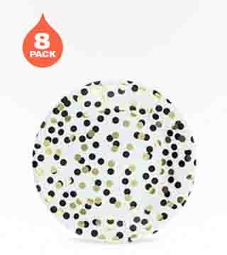 Cakewalk Polka Dot Appetizer Plates 8 Pack