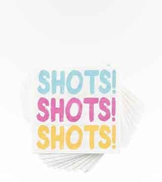 Cakewalk Shot! Shot! Shot! Napkins 12 Pack