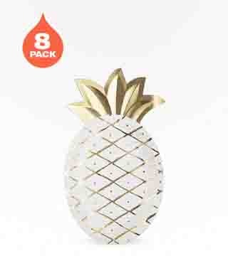Cakewalk Pineapple Crush Plates 8 Pack
