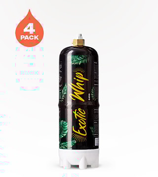 Exotic Whip Cream Chargers Original Flavorless N2O Tank - 640g 4 Pack