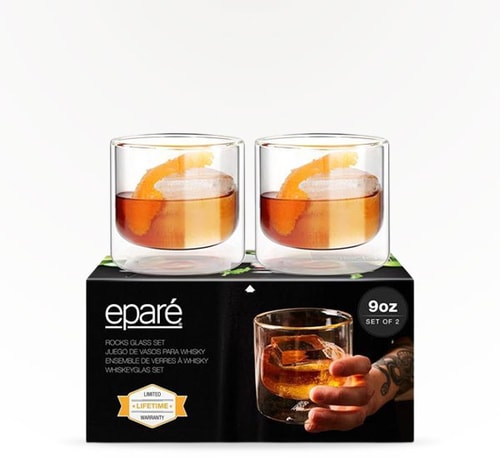 Esparé 9 oz Double Wall Whiskey Glass 2L Bottle