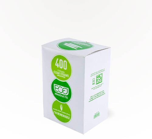 Eco-Products 7.75" Clear 400 straws