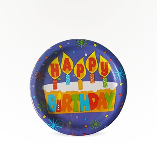 Greenbrier Happy Birthday Plates 18 Cans (12oz)