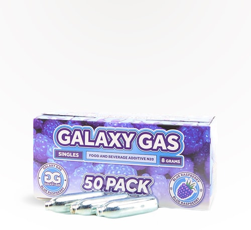 Galaxy Gas Blue Raspberry N20 Chargers - 8g 50 Pack