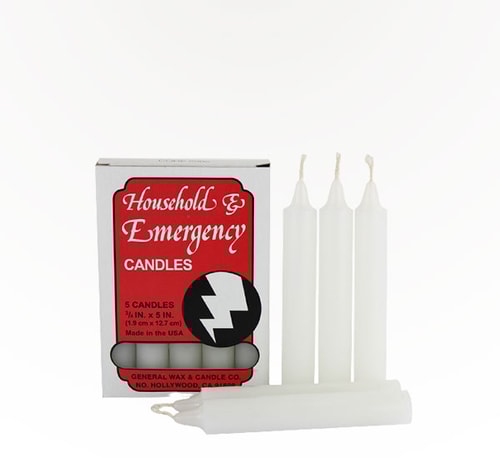 Household and Emergency Candles 5 Pack