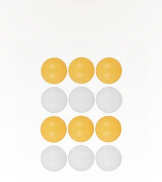Its Play Time! White and Orange Table Tennis Balls 12 Pack