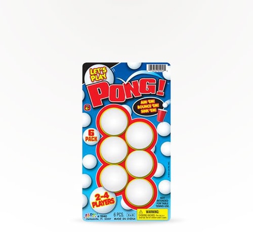 Let's Play Beer Pong Balls 6 Pack