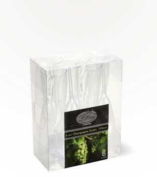 Lillian Dinnerware Plastic Champagne Flutes 8 Pack