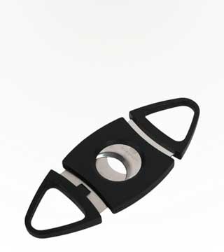 Mantello Black Plastic Guillotine Cigar Cutter Single
