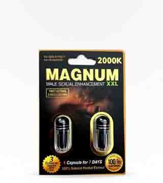 Magnum XXL 2000K Male Enhancement Pill 2 Pack