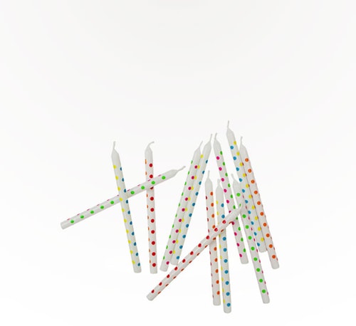 Party Expo Polka Dot Birthday Candles 12 Pack (12oz)
