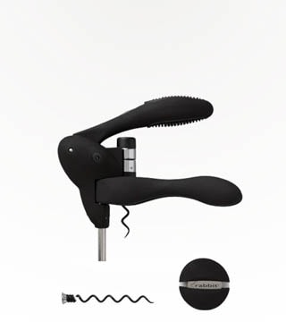 Rabbit Barware Black Lever Corkscrew Single