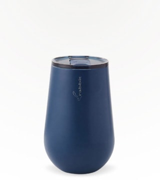 Rabbit Barware 13 oz Navy Stainless Steel Wine Tumbler Single