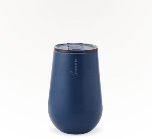Rabbit Barware 13 oz Navy Stainless Steel Wine Tumbler Single