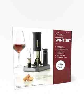 Rabbit Barware Electric Wine Set Single