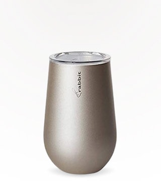 Rabbit Barware 12 oz Blush Stainless Steel Wine Tumbler Single