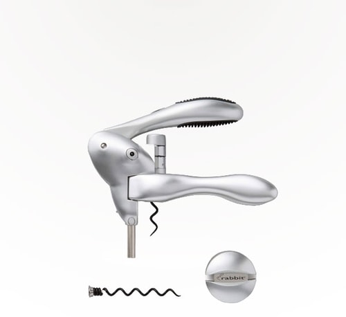 Rabbit Barware Silver Lever Corkscrew Single