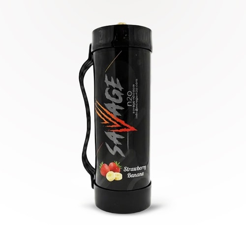 Savage Cream Chargers Strawberry Banana Flavored N20 Tank - 2000g 3.3 l