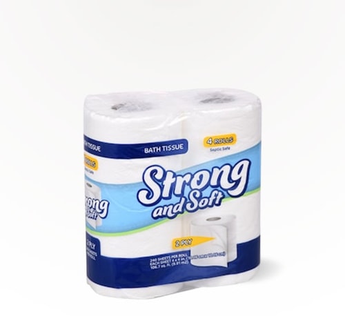 Strong and Soft Bath Tissue 4 Pack