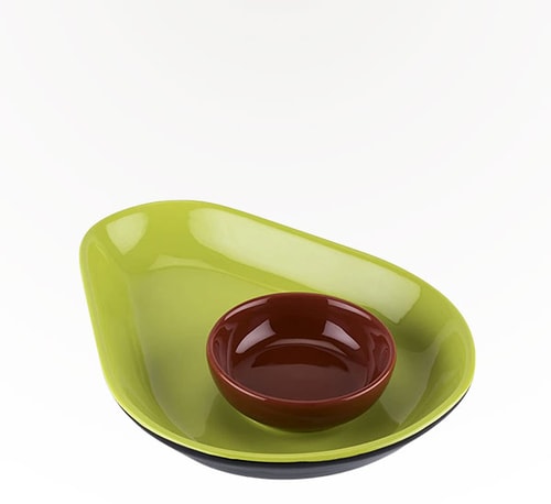 True Zoo Avocado Chip and Dip Tray Single