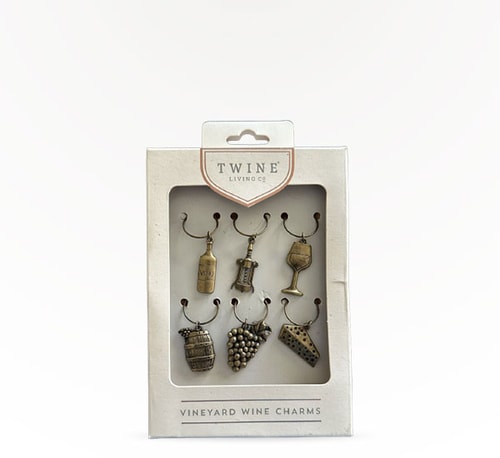 Twine Grapevine Vineyard Wine Glass Charms 6 Pack (12oz)