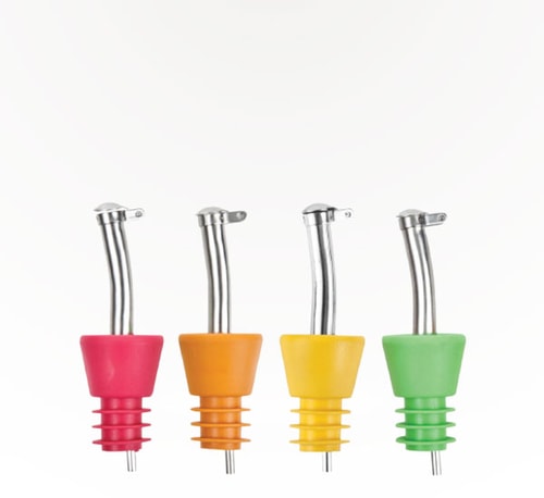 True Brand Colorfast Liquor Pourers 4 pack Single