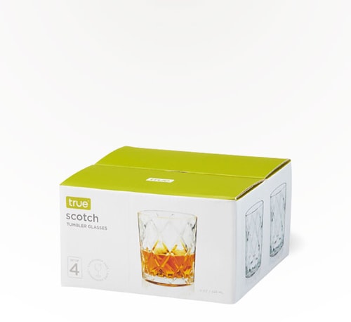 True Brand 11 oz Scotch Tumbler Glass 4 Pack