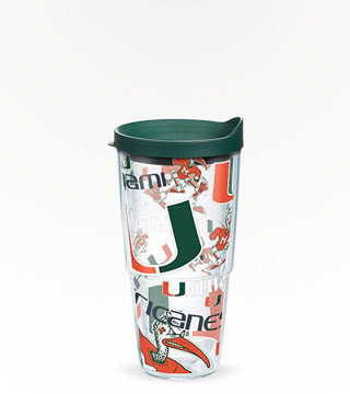 Tervis 24 oz Miami Hurricanes All Over Tumbler Single