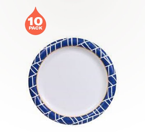 The Home Store Designer Paper Plates 10 Pack (12oz)
