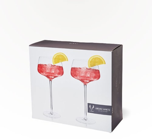 Viski Angled Crystal Amaro Spritz Glasses 2L (Bottle)
