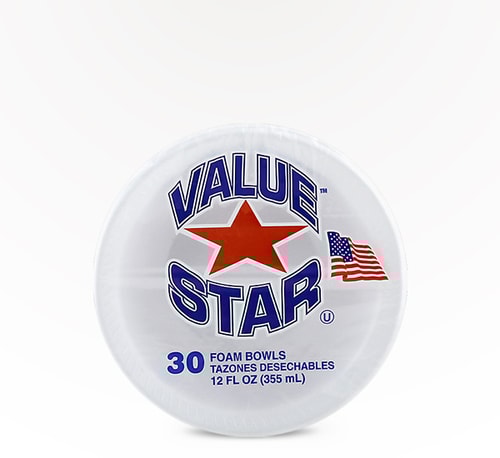 Value Star 12 oz Foam Bowls 30 Pack (12oz)