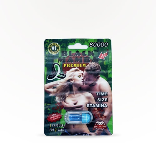 Black Mamba 80000 Male Enhancement Pill Single