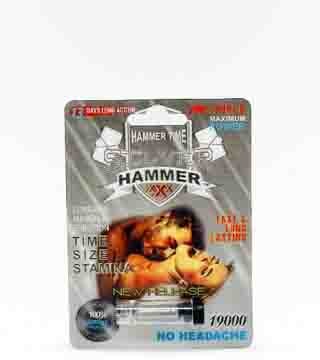 Hammer Time Silver Hammer 19000 Male Enhancement Pill Single