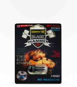 Hammer Time Black Hammer 19000 Male Enhancement Pill Single