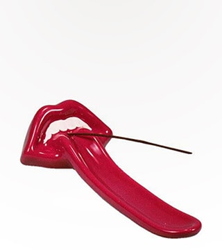 Incense Burner Big Lips Red Tongue Single
