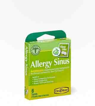 Lil Drug Store Allergy Sinus Relief Tablets 6 Pack