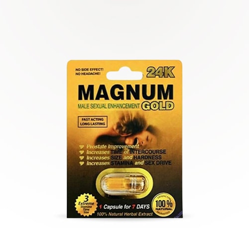 Magnum Gold 24K Male Enhancement Pill Single
