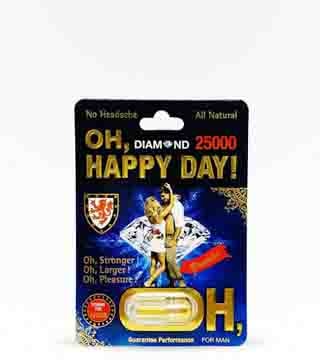 Oh Happy Day 25000 Diamond Men Libido Enhancer Pill Single