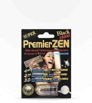 PremierZEN 18000 Black Male Enhancement Pill Single