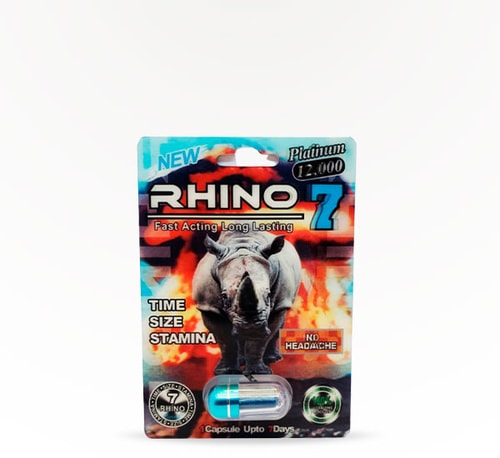 Rhino 7 Platinum 12000 Male Enhancement Single