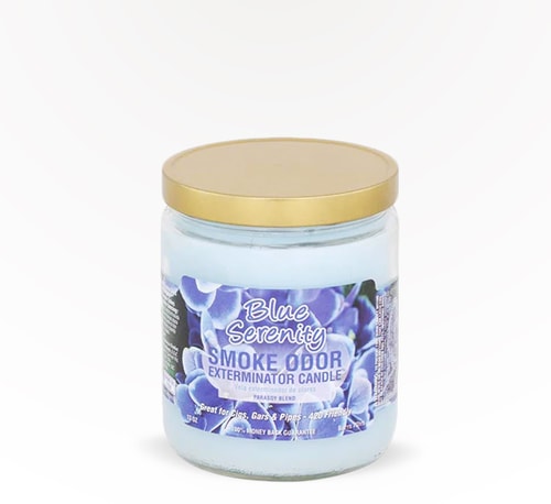 Smoke Odor Exterminator Candle Blue Serenity 13 oz